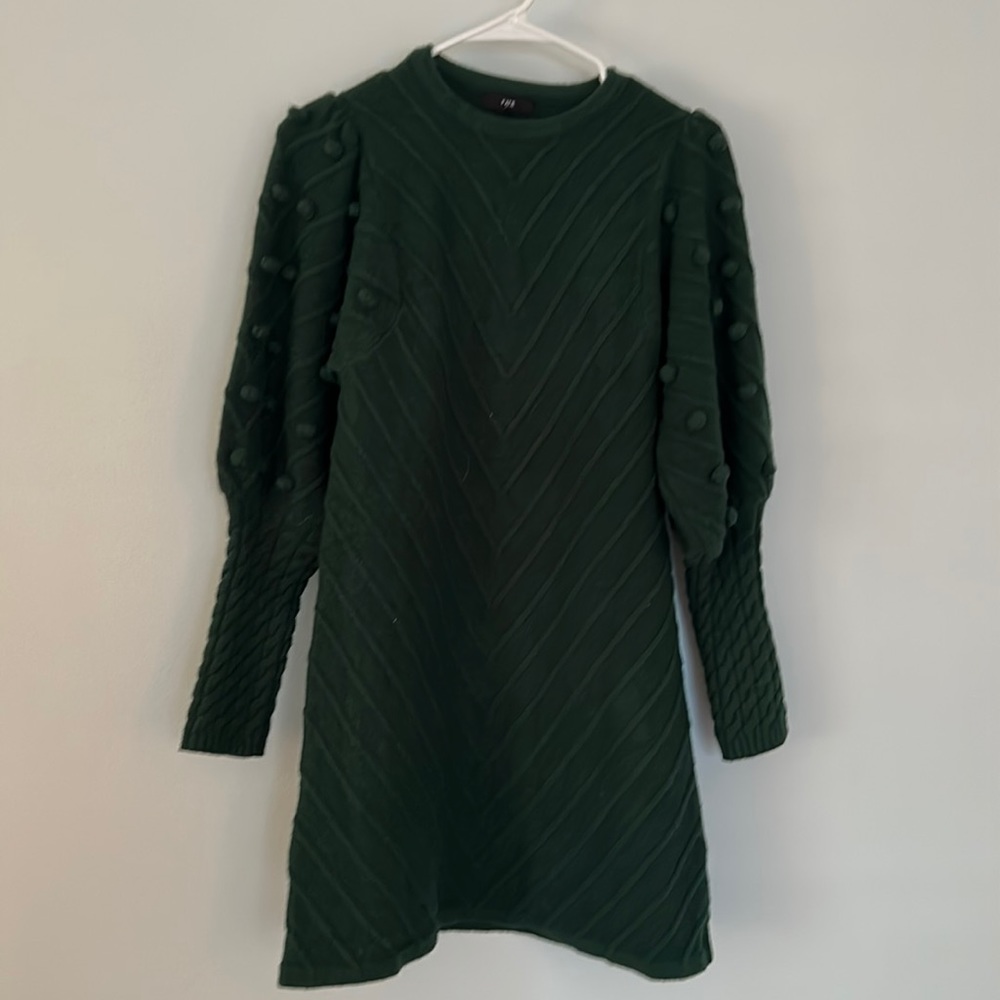 Fate small dark green dress